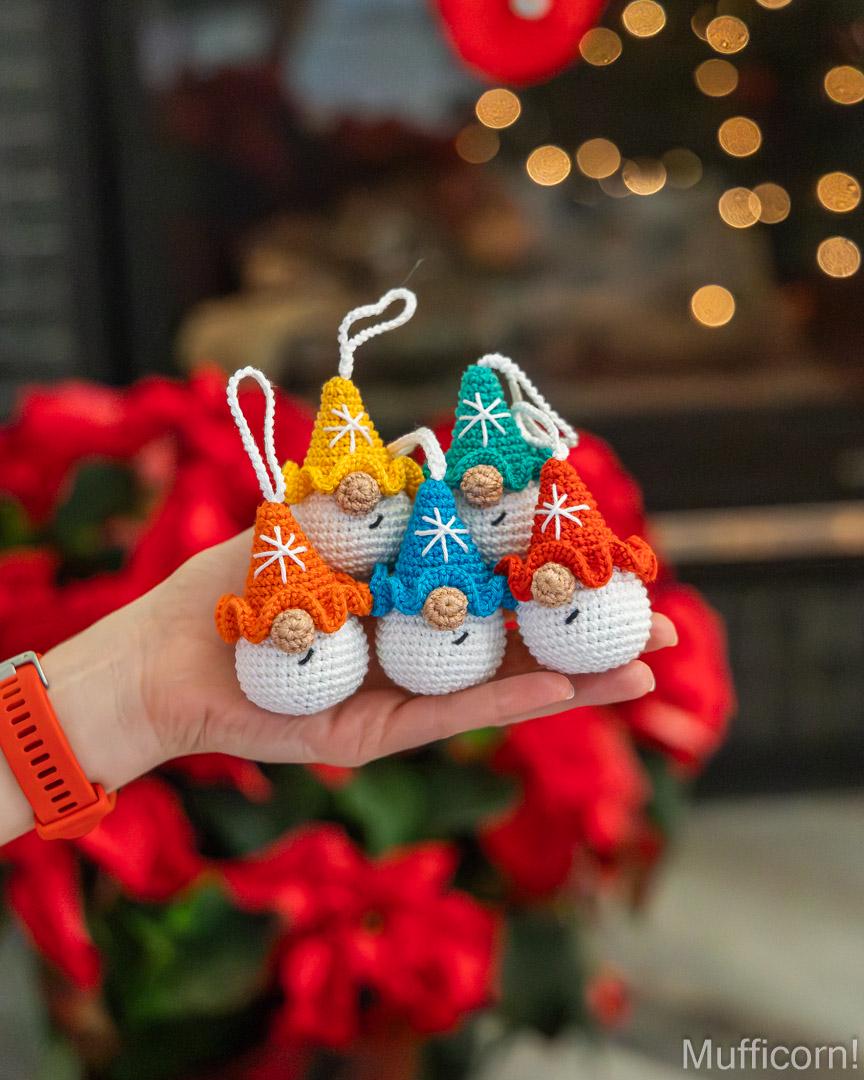Snowflake Gnomes Keychains