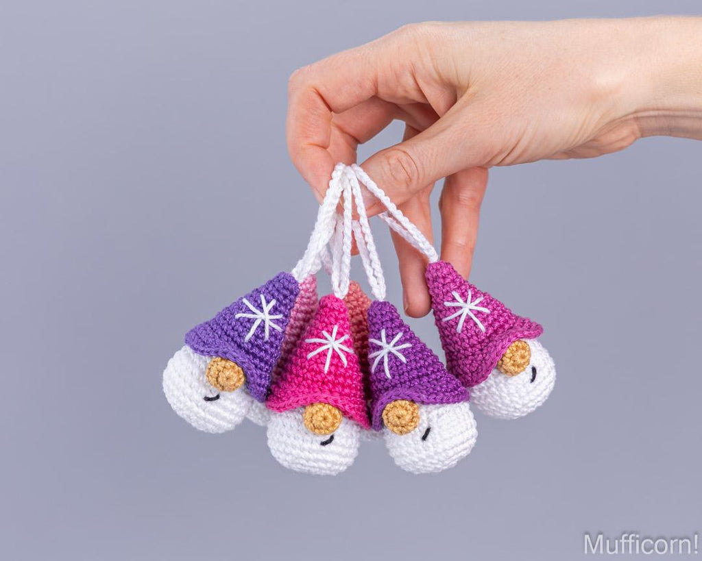 Snowflake Gnomes Ornaments
