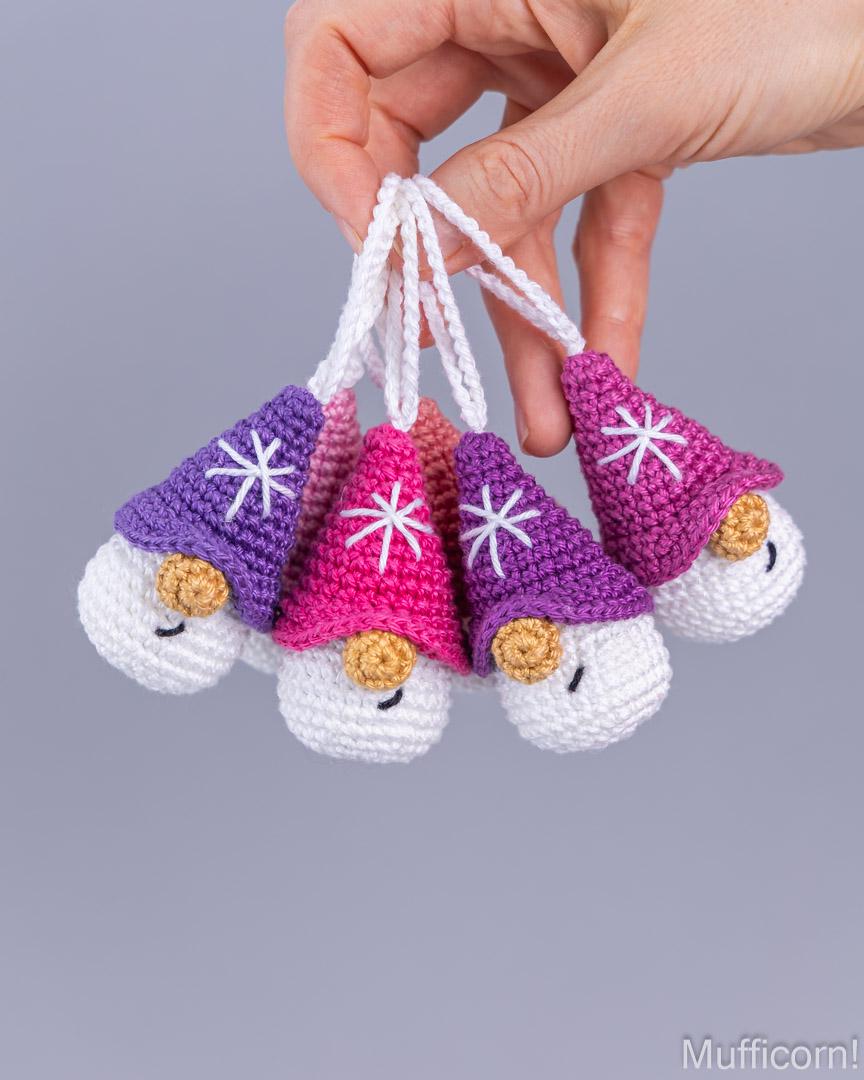 Snowflake Gnomes Ornaments