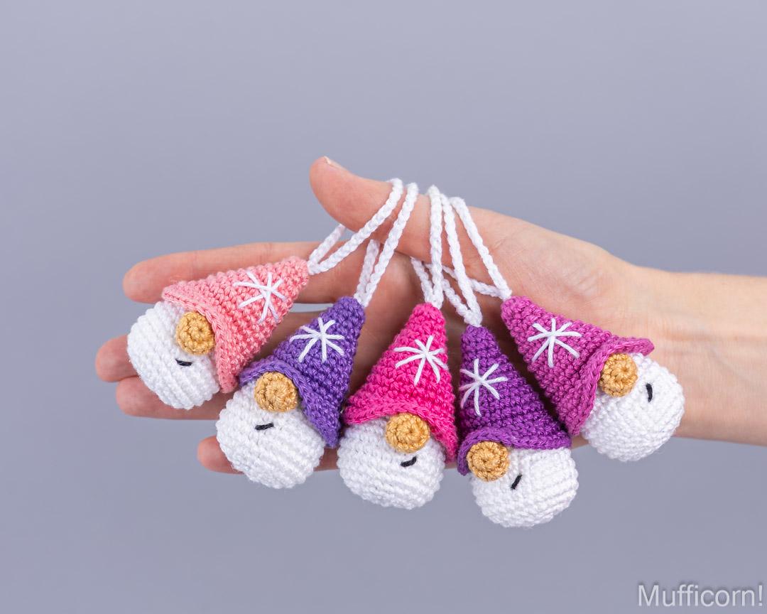 Snowflake Gnomes Ornaments