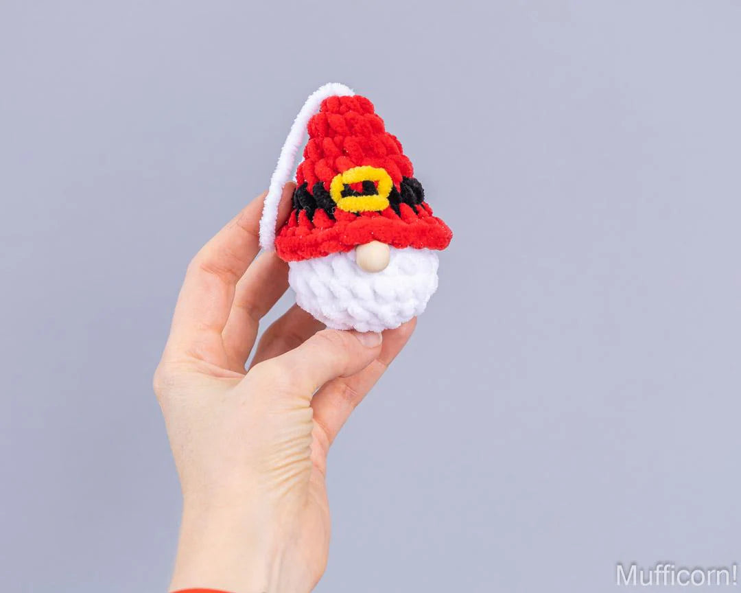 Plush Christmas gnome ornaments