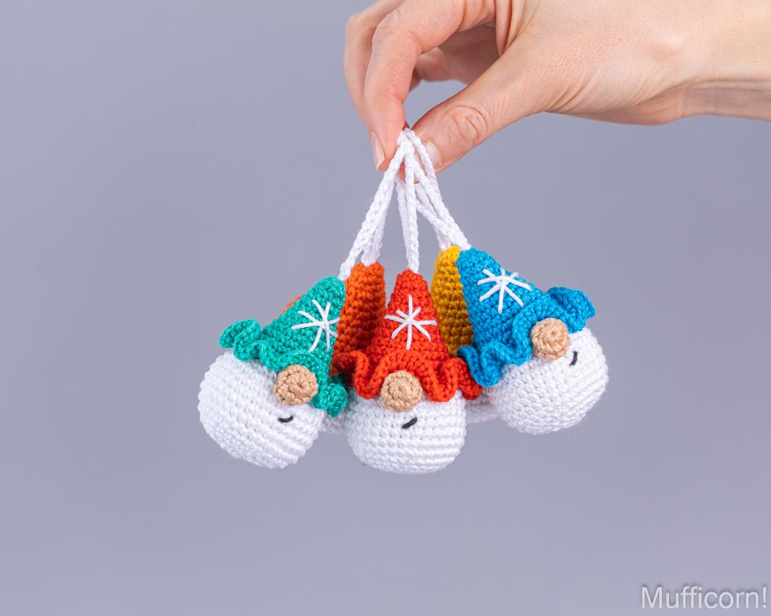 Snowflake Gnomes Keychains