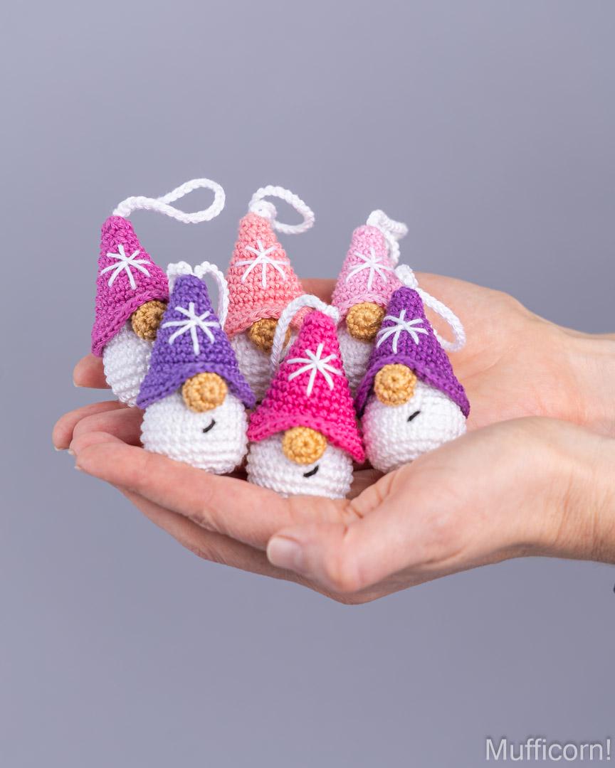 Snowflake Gnomes Ornaments