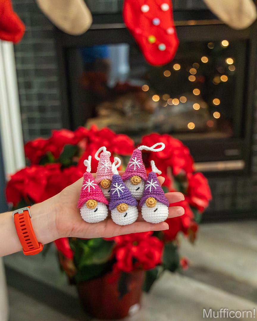 Snowflake Gnomes Ornaments