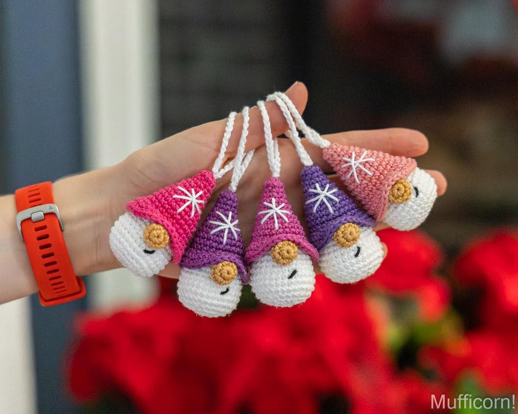 Snowflake Gnomes Ornaments