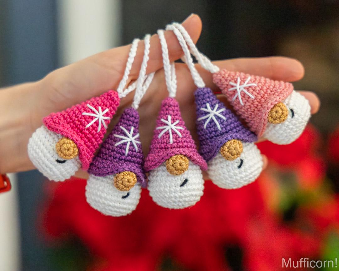 Snowflake Gnomes Ornaments