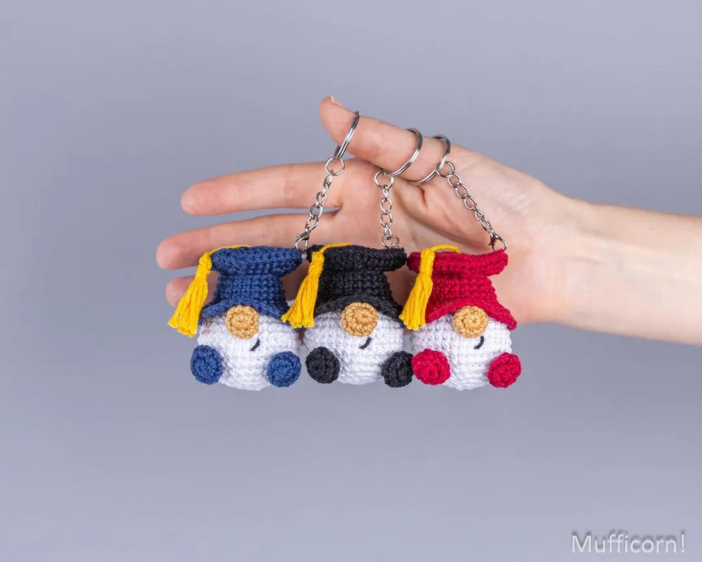 Mini Graduation Gnomes Keychains