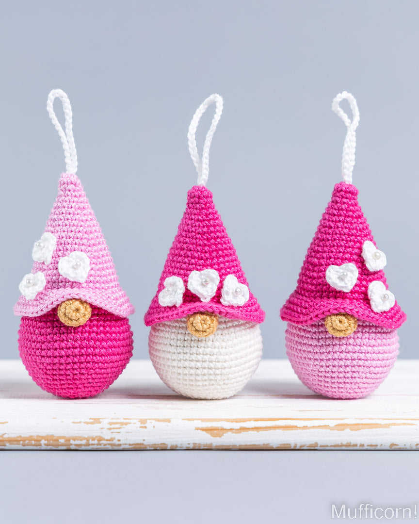 Valentine Heart Gnome Bag Charms