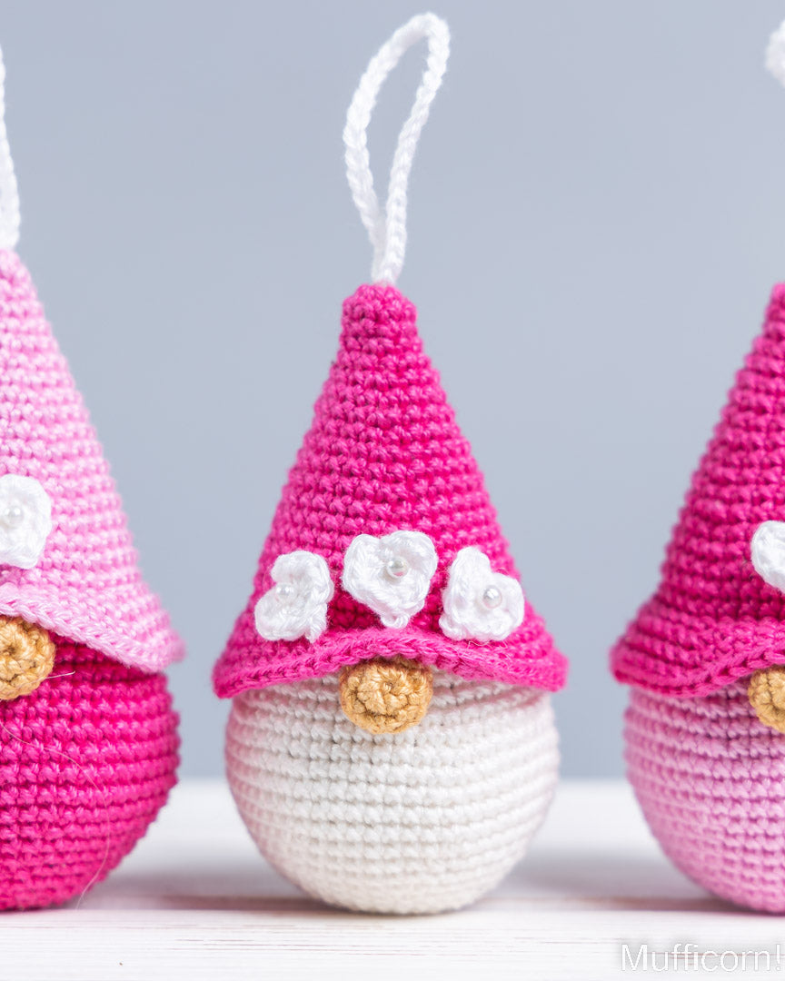 Valentine Heart Gnome Bag Charms