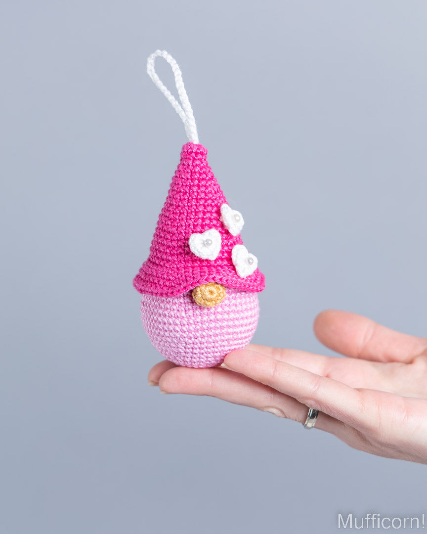 Valentine Heart Gnome Bag Charms