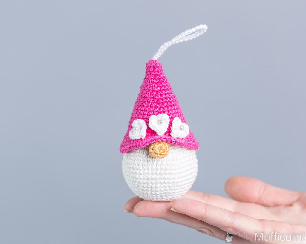 Valentine Heart Gnome Bag Charms