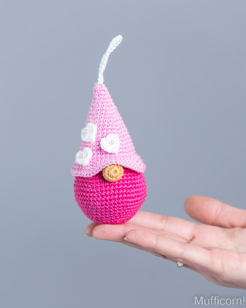 Valentine Heart Gnome Bag Charms
