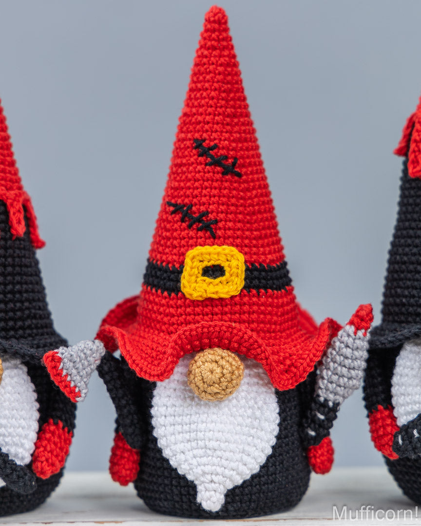 Halloween Crochet Patterns Bundle: Gnome Candy Keeper and Happoween gnomes