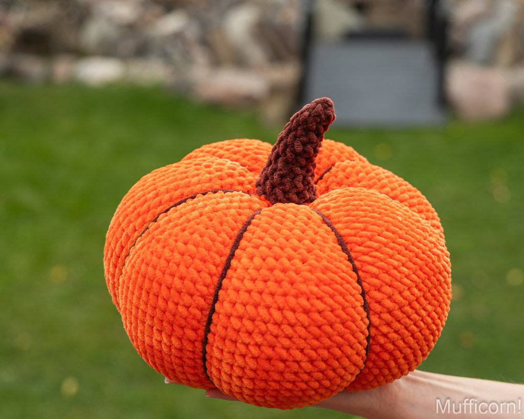 Large Plush Pumpkin