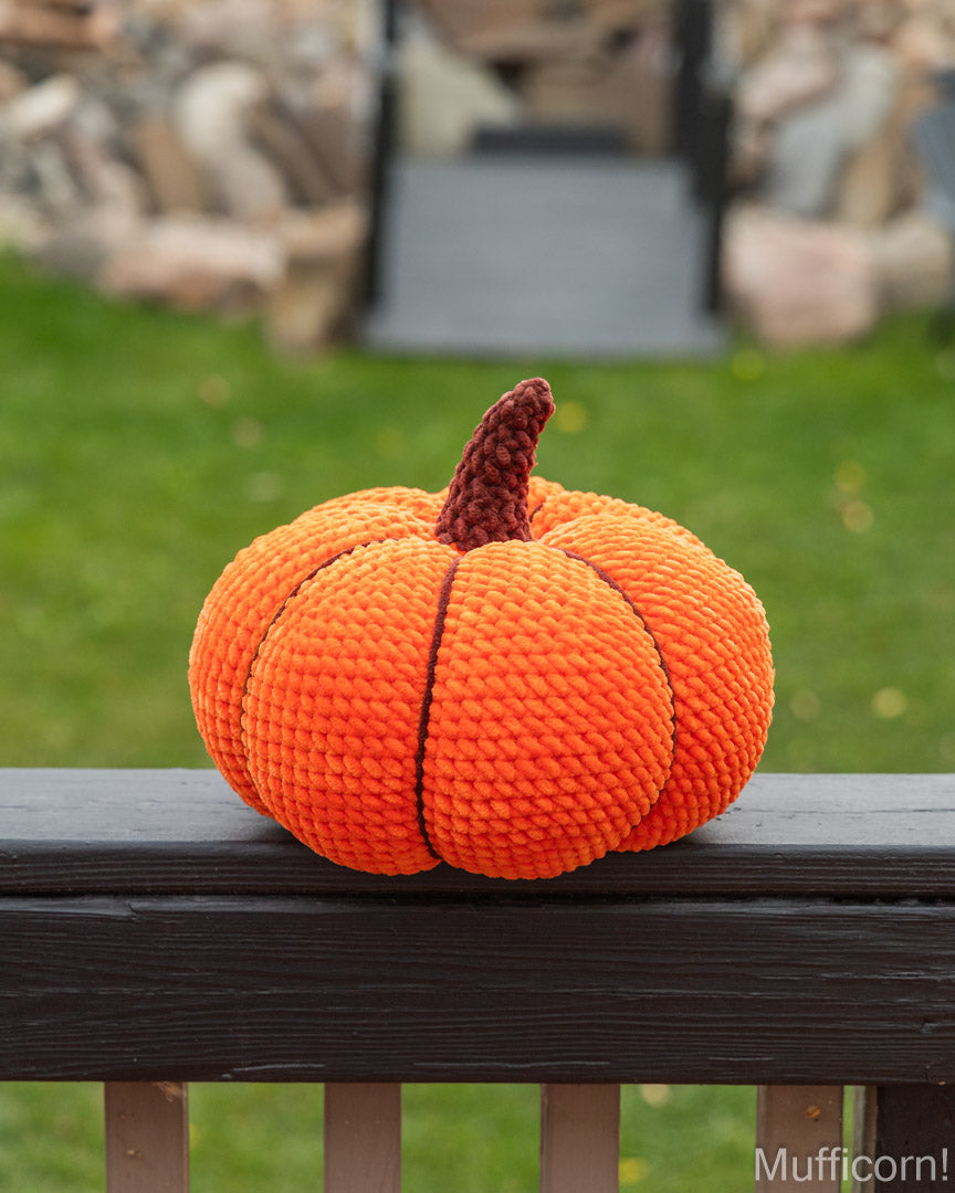 Large Plush Pumpkin