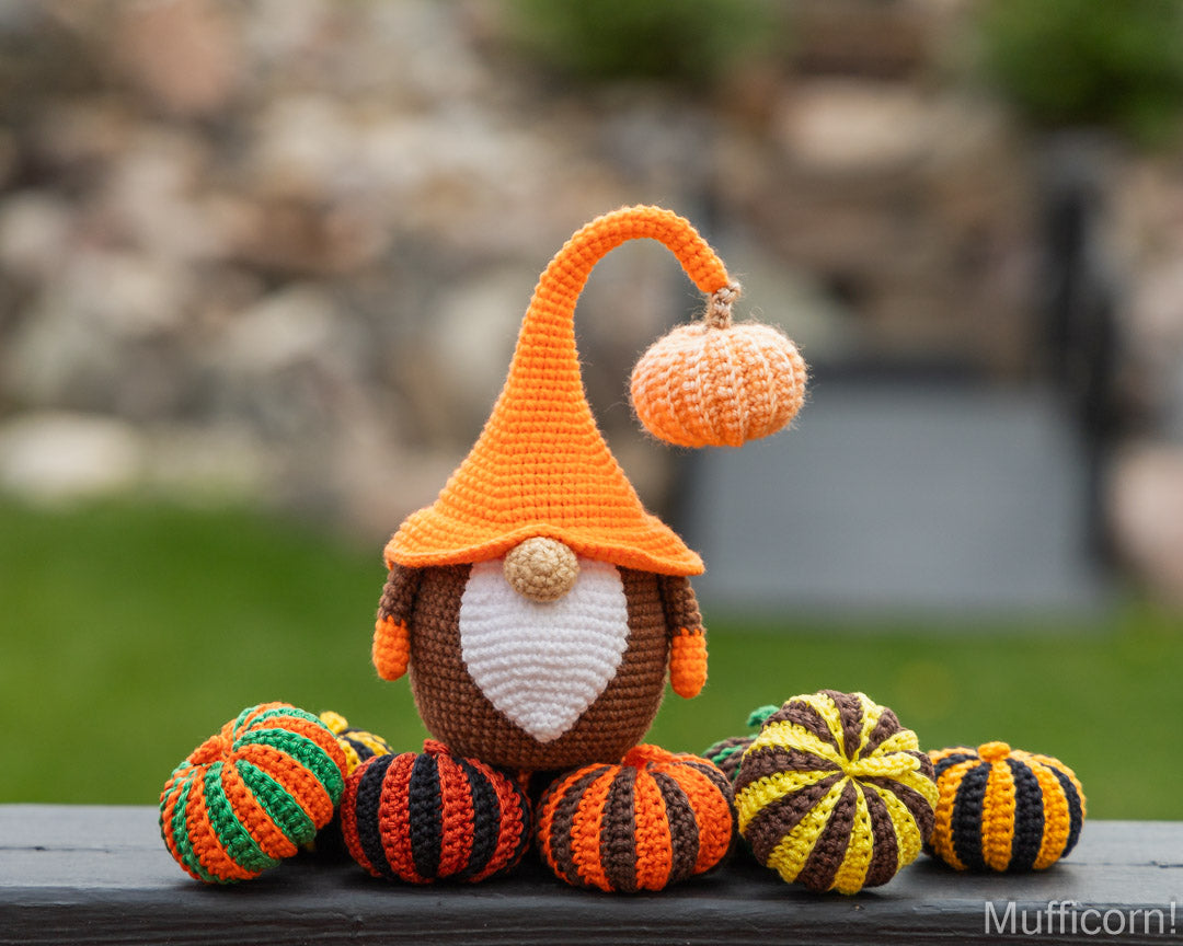 Pumpkin Gnome & Stripy Pumpkins Bundle