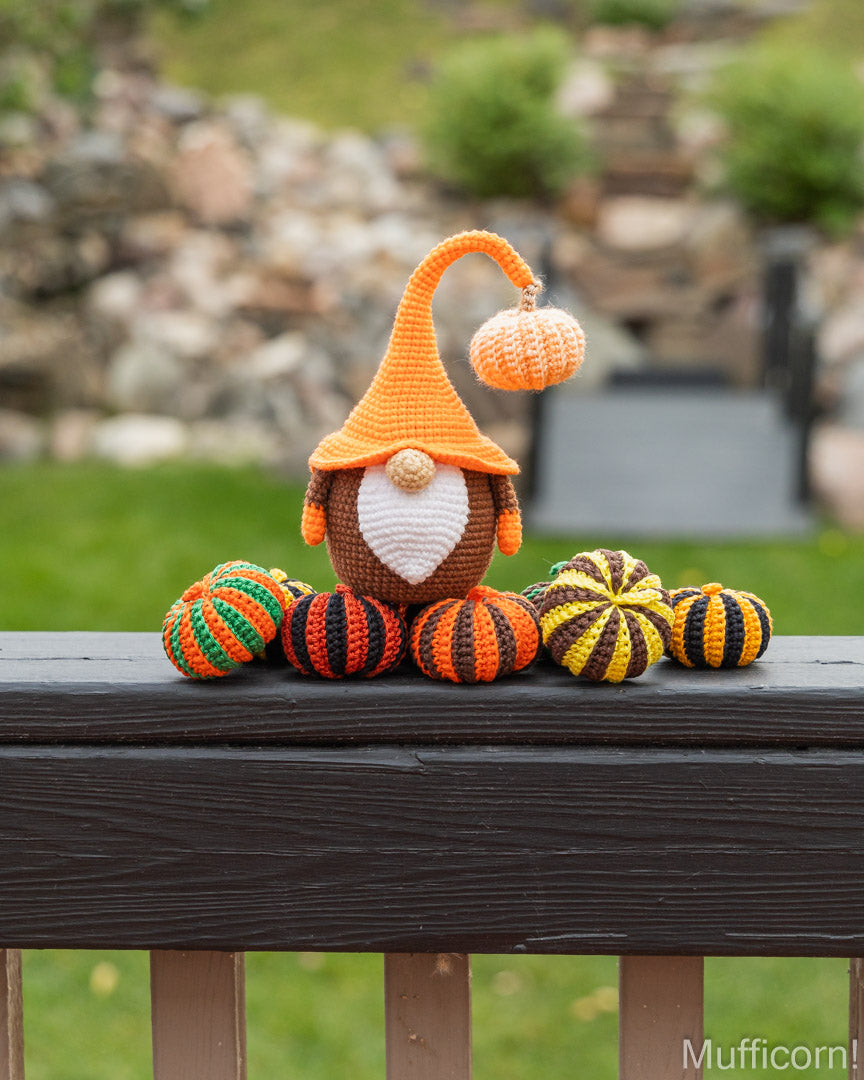 Pumpkin Gnome & Stripy Pumpkins Bundle