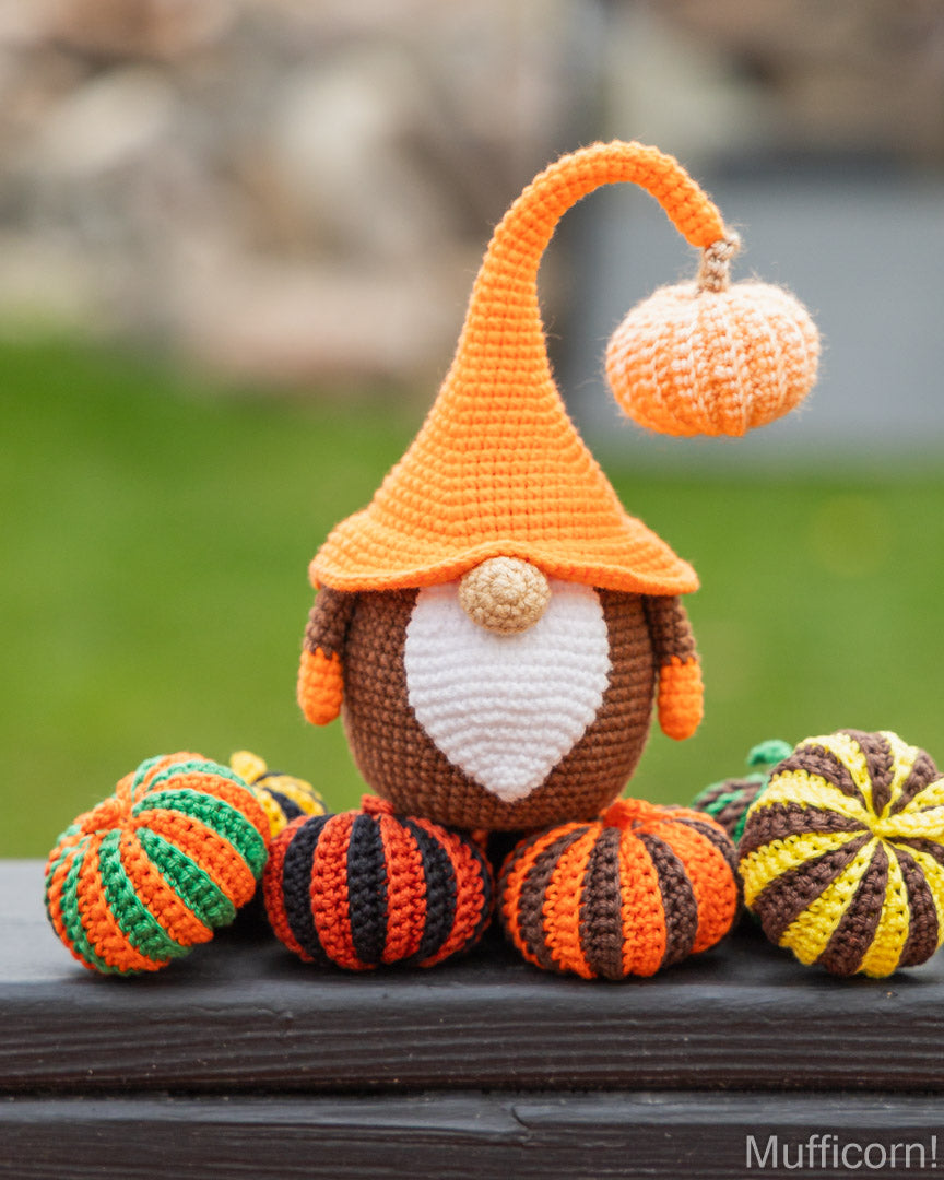 Pumpkin Gnome & Stripy Pumpkins Bundle