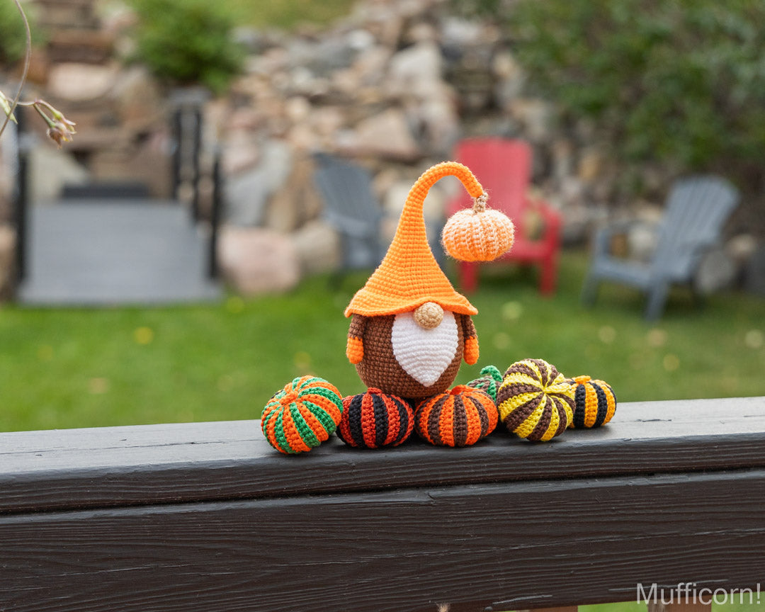 Pumpkin Gnome & Stripy Pumpkins Bundle