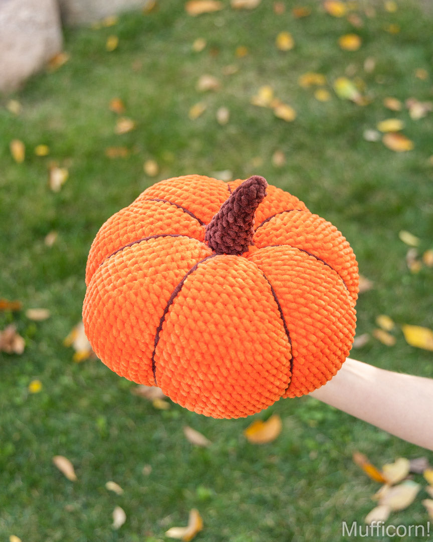 Large Plush Pumpkin