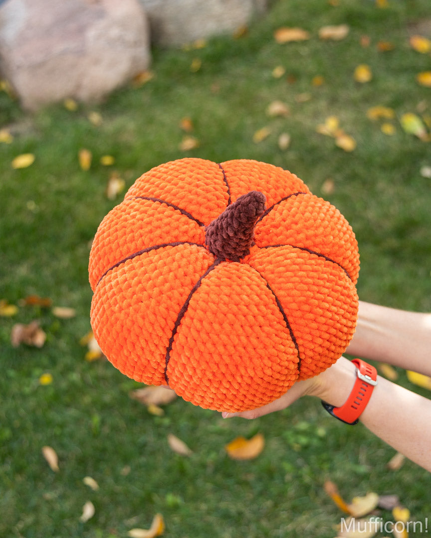 Large Plush Pumpkin
