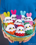 Crochet patterns bundle: Easter Bunny & Chicken