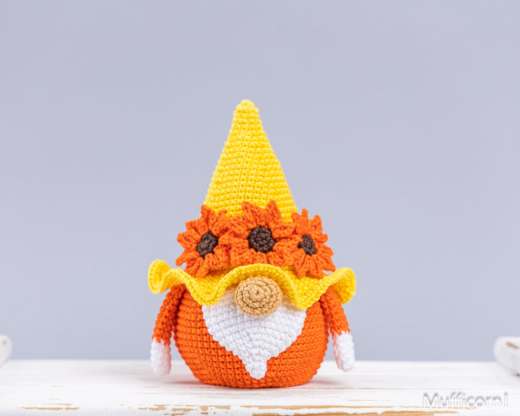 Sunflower gnome candy keeper