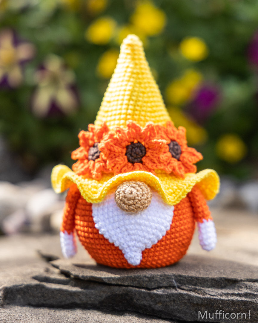 Sunflower gnome candy keeper