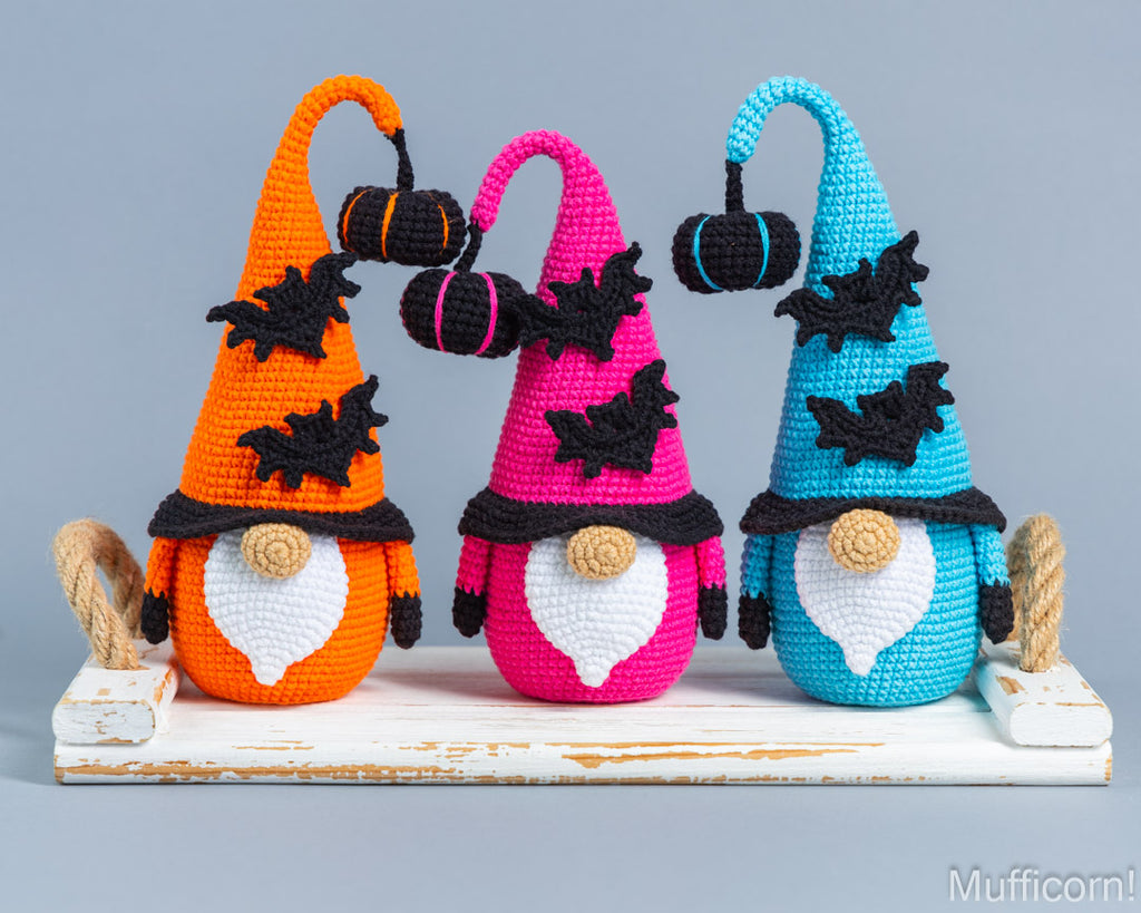Gnome with Bat and Pumpkin