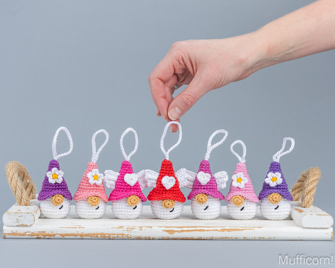 Valentine Heart Gnome Keychain