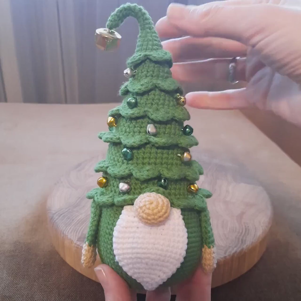 Crochet patterns bundle: Christmas tree gnome & Amigurumi christmas tree