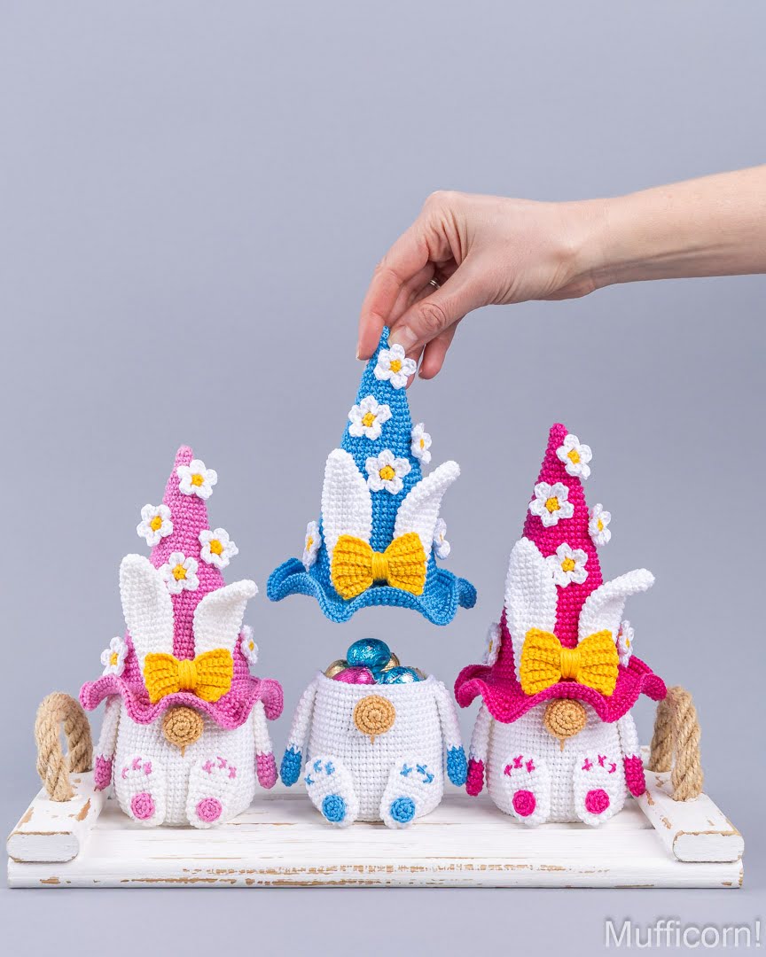 Easter bunny Gnome Candy Keeper