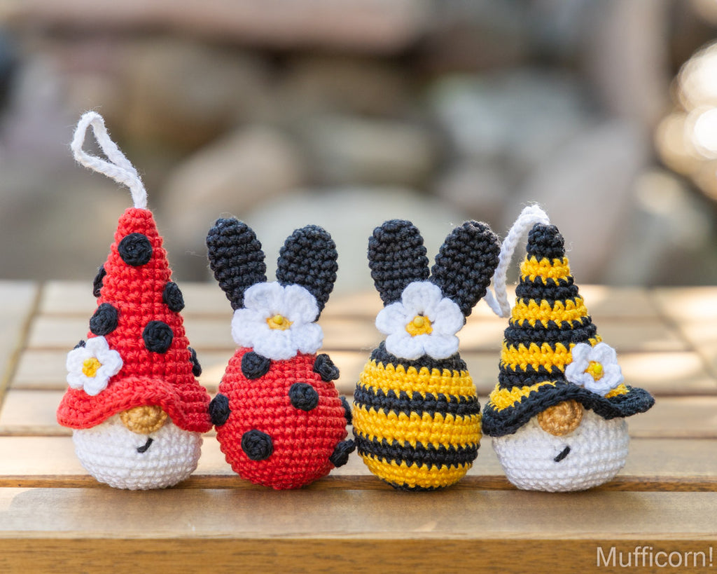 Bee & Ladybug Keychains & Bunny Ear Eggs Bundle