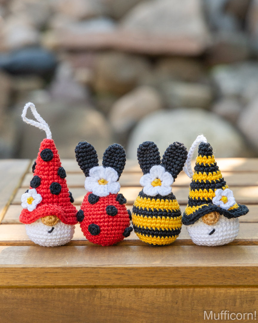 Bee & Ladybug Keychains & Bunny Ear Eggs Bundle
