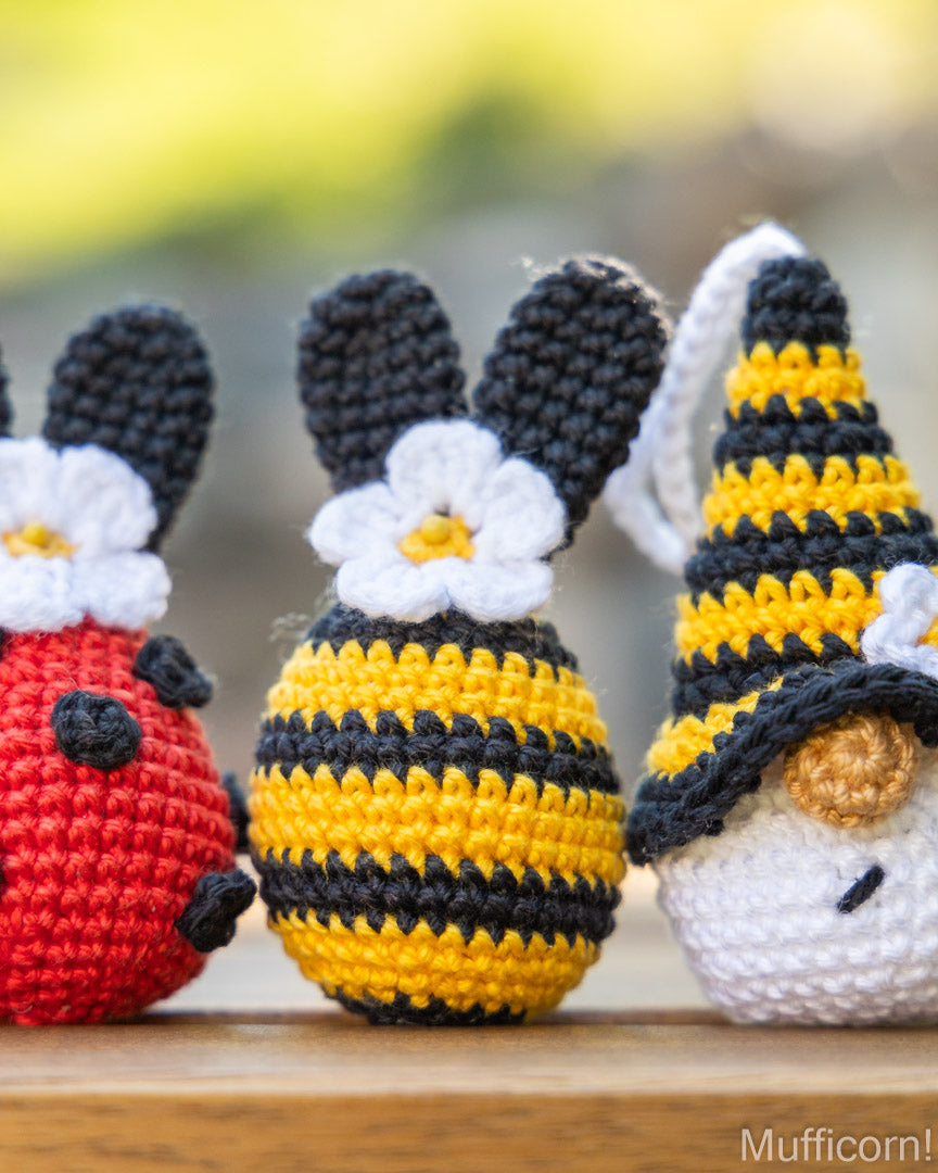Bee & Ladybug Keychains & Bunny Ear Eggs Bundle